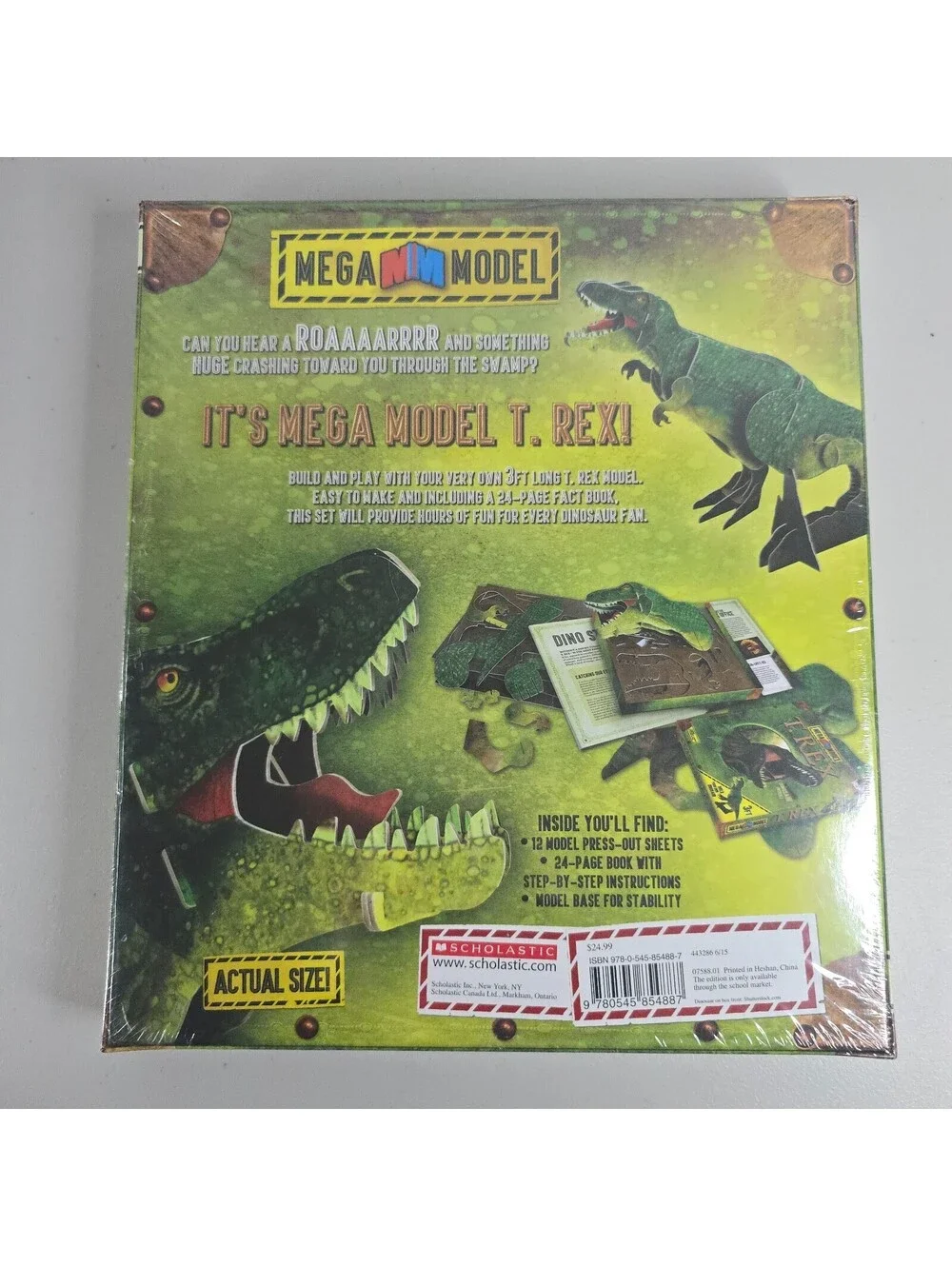 Scholastic Mega Model T.Rex Build Your Own Dinosaur Educational Home School Kit